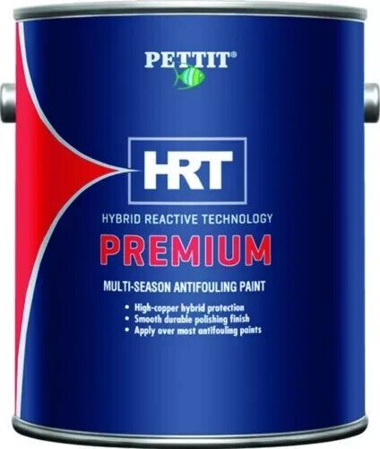 Pettit premium hrt,  1819  gal., black multi-season antifouling paint