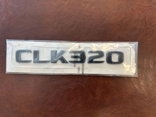 Clk320 rear boot badge -black  on raised letters **new***