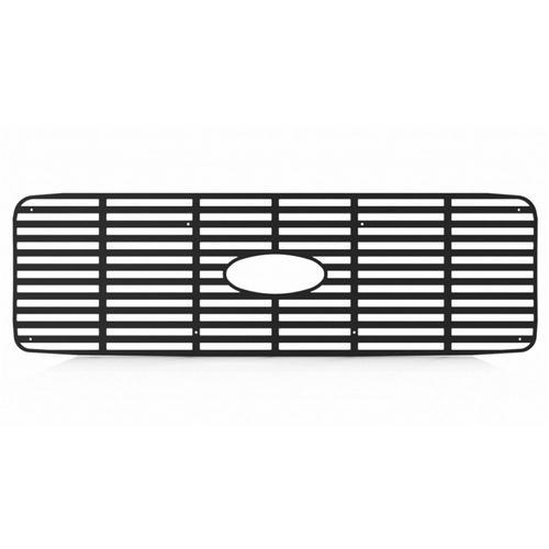 Ford superduty 99-04 black horizontal billet front metal grille trim cover