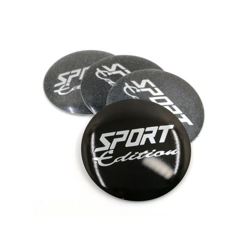 4pcs 56mm sport edition logo decal car wheel center cover hub cap badge stickers