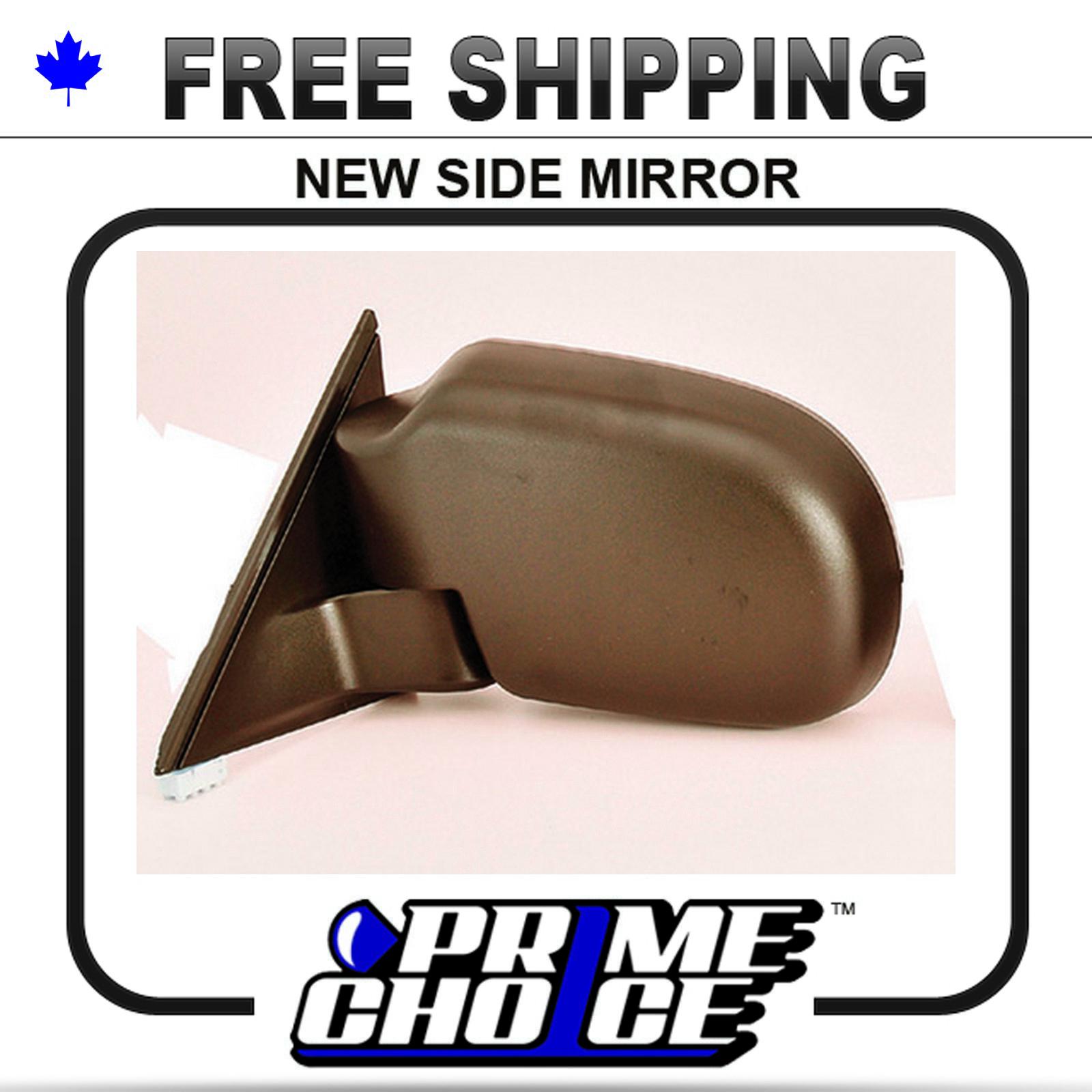 New manual folding black driver side view mirror