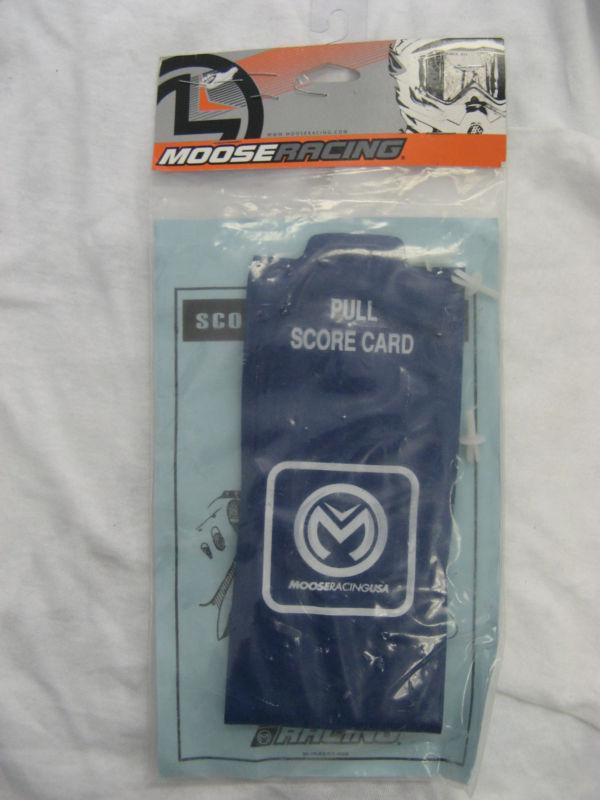 Moose racing pull score card blue m604b