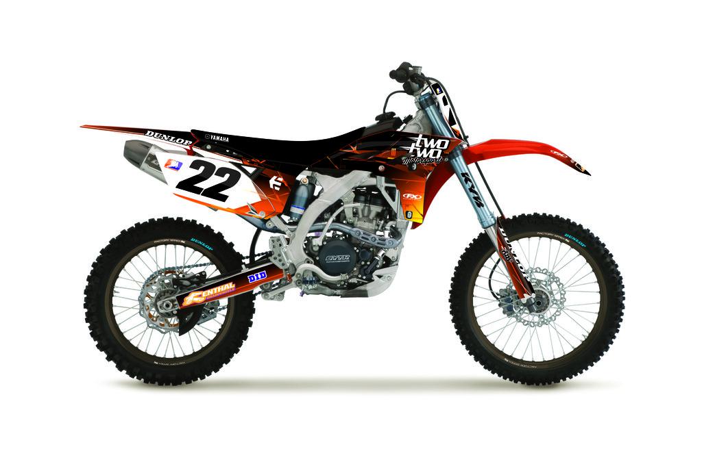 Factory effex two two motorsports limited graphic kit for yam yz250f yz450f 2008