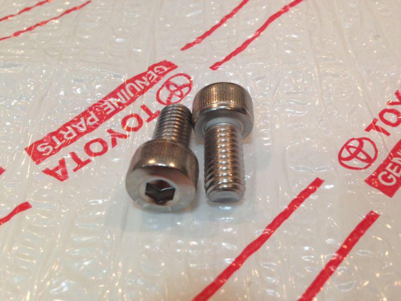 2 lexus sc430 wheel cap bolts screw hex 02-09 oem center cap twist round cover