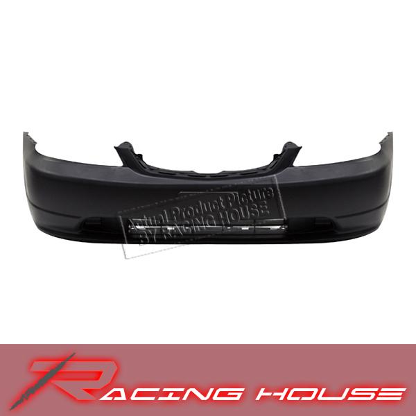 2001-2003 honda civic 2dr coupe/4dr sedan front bumper cover primered plastic