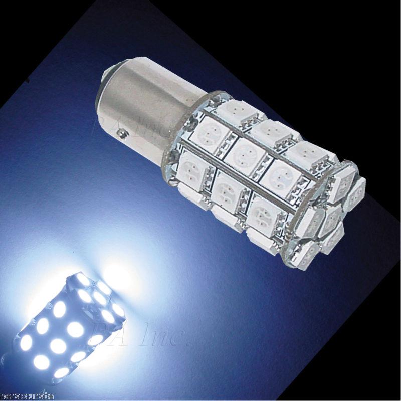 2x 1156 ba15s bau15 30-smd led tail brake light super bright white current fixed