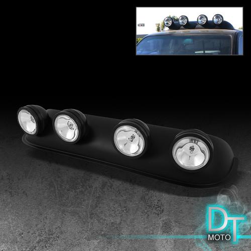 Off road use roof top fog lights bar wiring+switch pickup truck suv 4x4 rv jeep