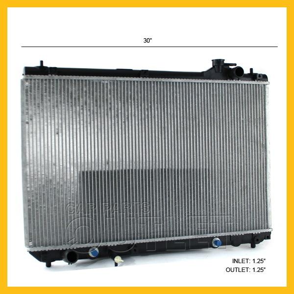 2001-2003 toyota highlander v6 auto radiator to3010264 new 3.0l at wo towing pkg