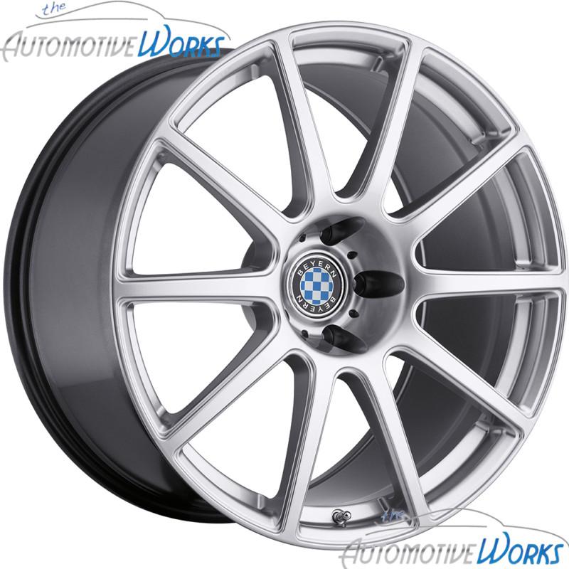 20x9 beyern bavaria 5x120 +20mm hyper silver rims wheels inch 20"