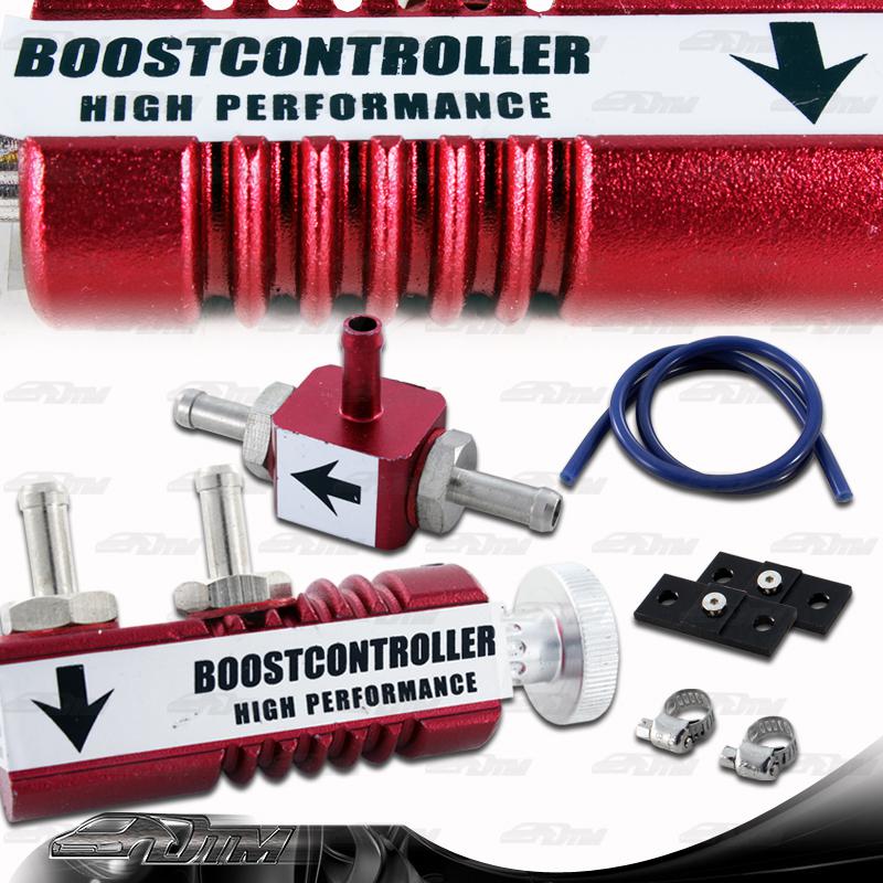 Universal adjustable turbo boost bypass controller 1-30 psi boost - red