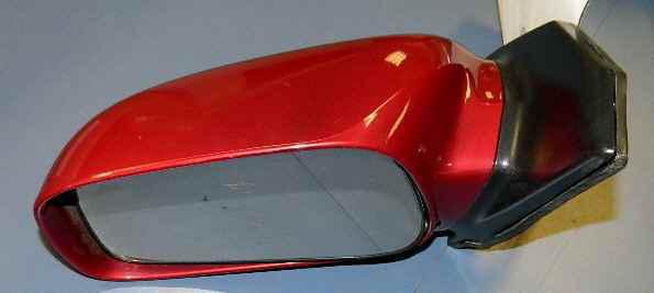 03-08 corolla red power drivers lh side door mirror oem