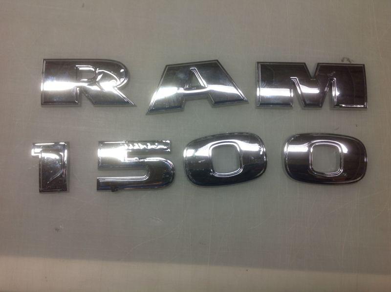 2009 10 11 12 13 dodge ram 1500 door letters script chrome emblems set oem - 5