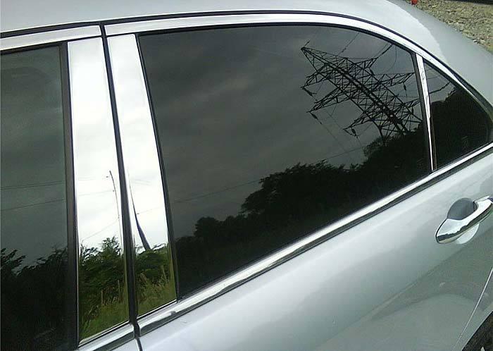 Lincoln navigator 03 04 05 06 chrome door pillars mirror post trim door cover