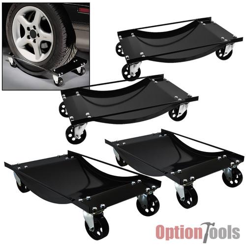 Set of 4 new 14" x 16" car moving wheel tire dolly skate ball bearing lift jack