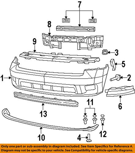 Dodge oem 6036148aa front bumper-air deflector rivet