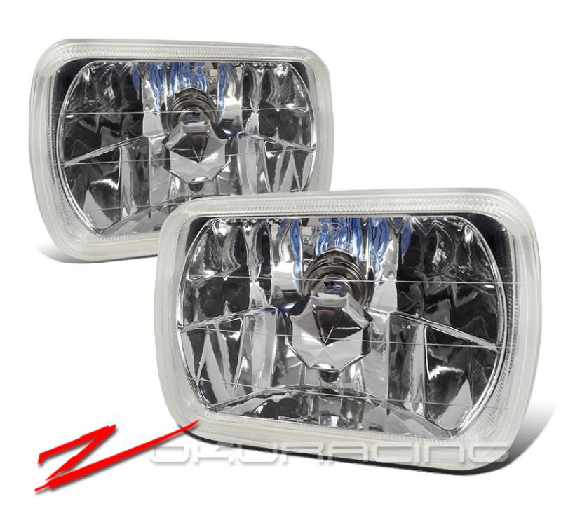 7x6 crystal h4 bulbs headlights head lamps universal h6054