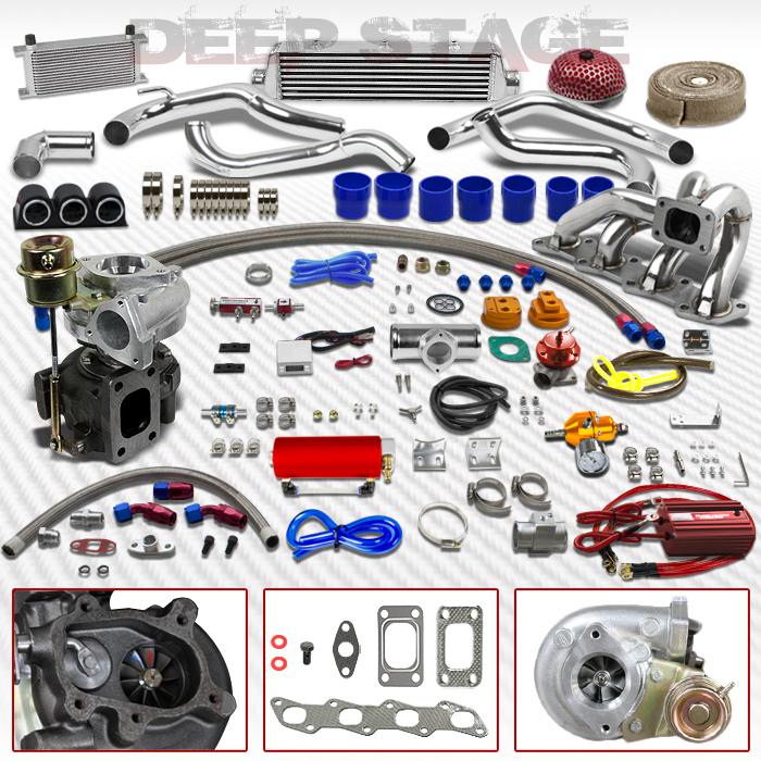 T25/t28 22pc turbo kit with intercooler+manifold+wastegate 89-94 240sx s13 ka24