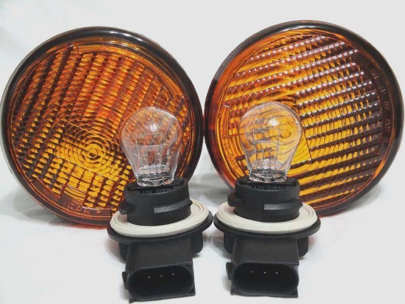 Jeep 2007-2013 wrangler front turn signal parking light lamp rl h one pair new