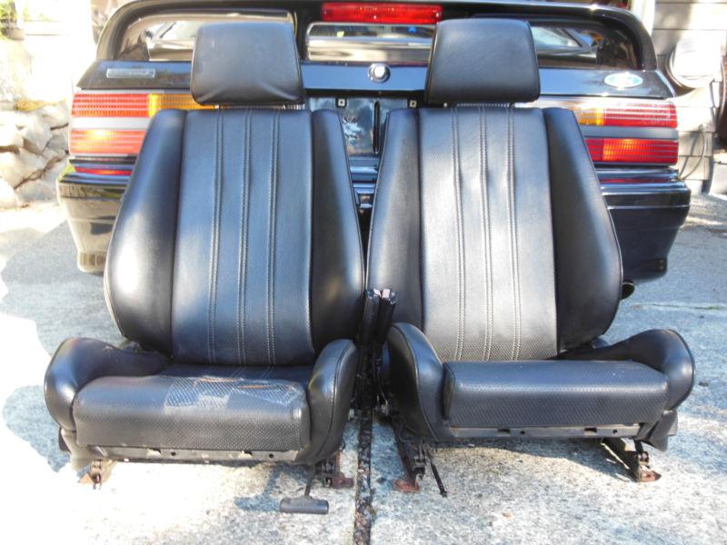 89 bmw e30 3-series black recaro sport seats free shipping!