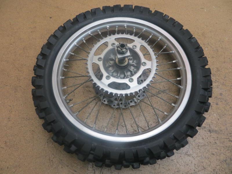 2006 06 kx250f kx 250f kxf250 kxf 250 rear wheel rim tire rotor axle hub