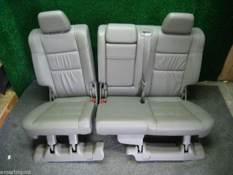 2012 jeep grand cherokee oem rear leather seats graystone