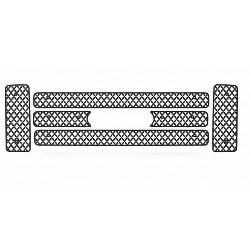 Ford superduty 08-10 diamond mesh black powdercoat grill insert aftermarket trim