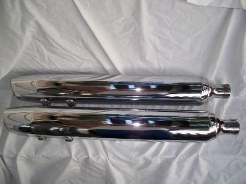 Set of harley davidson flt 1340 1450 65546-98 exhaust mufflers