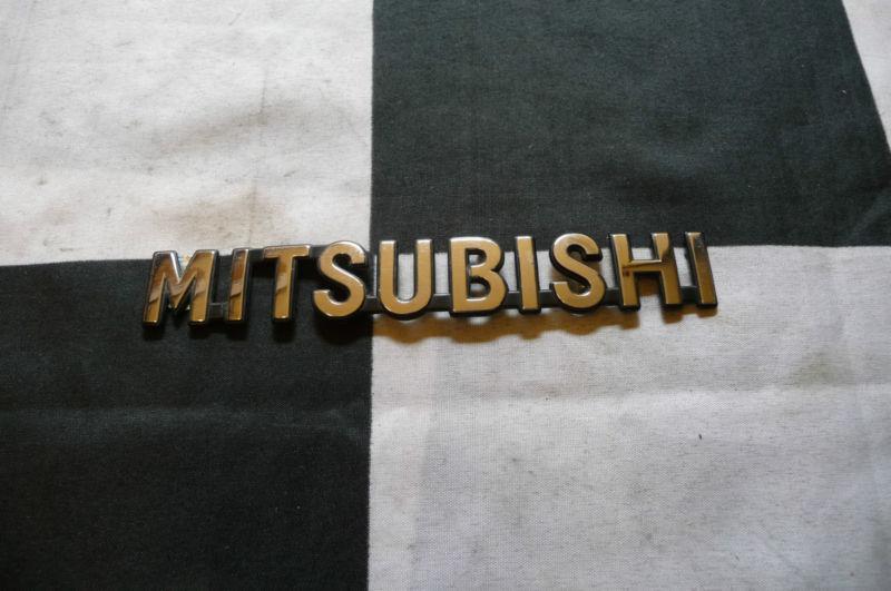 Mitsubishi rear emblem silver badge decal nameplate oem oe