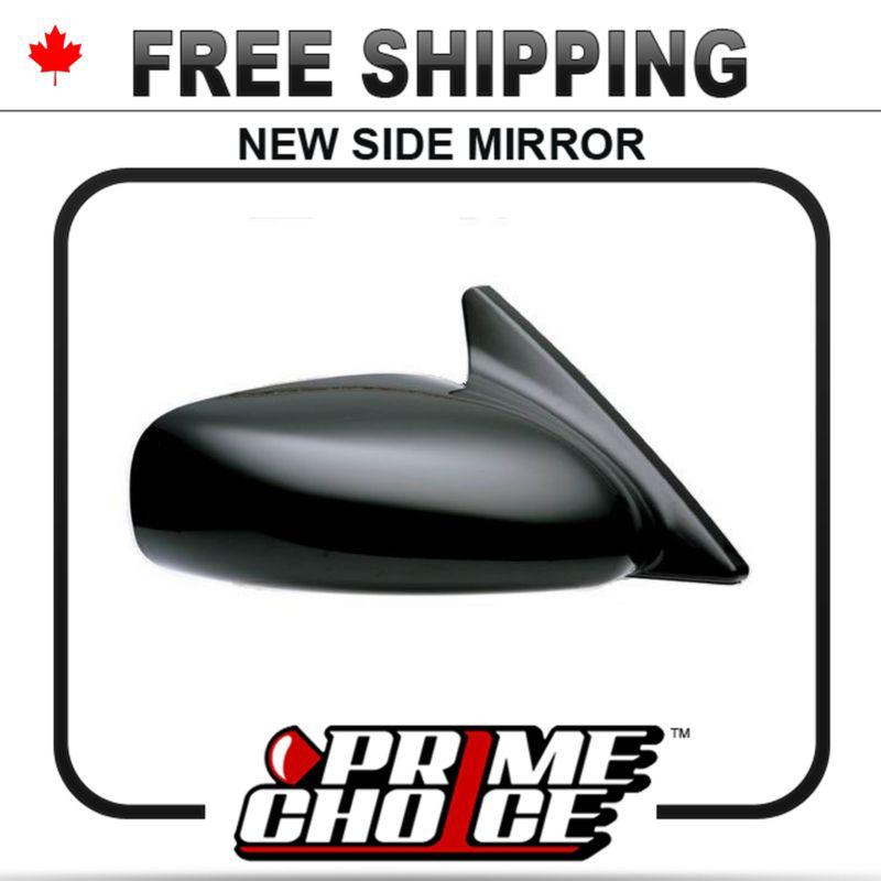 New electric power gloss black passenger side view mirror right door exterior rh