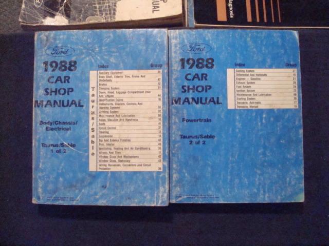 1988 ford taurus/mercury sable factory workshop shop service repair manual book