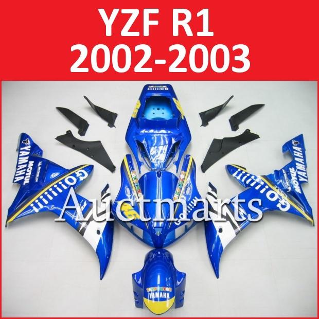 Fit yamaha yzf r1 02 03 yzfr1 2002 2003 1000 fairing kit bodywork b3 a11