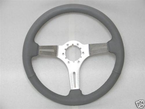 1963 -1982 corvette steering wheel grey w/ brushed cen