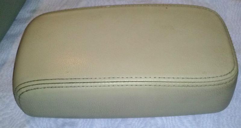 00-06 lincoln ls tan leather center console lid 01 02 03 04 05