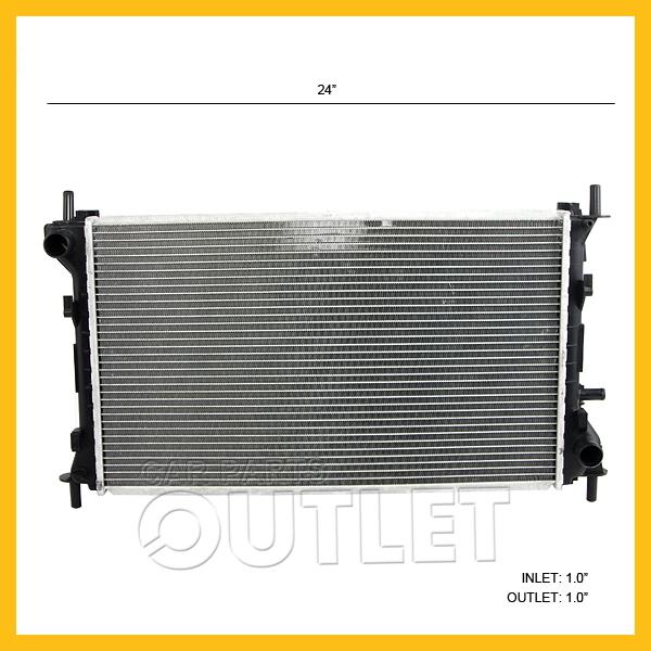 04-07 ford focus radiator fo3010254 fits 5s4z8005ba non svt 2.0/2.3l wo toc 2743