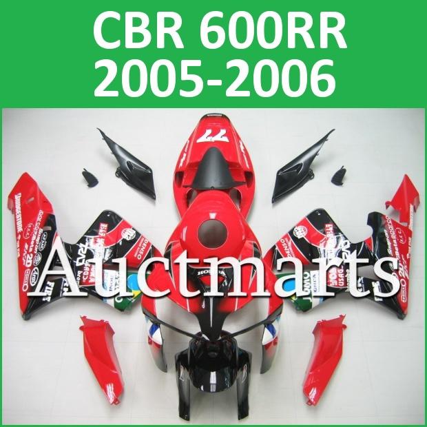 Fit honda 05 06 cbr600rr cbr 600 rr 2005 2006 fairing kit abs plastics b95 c13