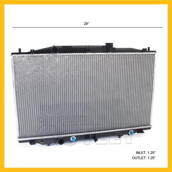 2003-2004 honda accord l4 2.4l radiator lx ex 2/4dr coupe sedan denso 03 04 at