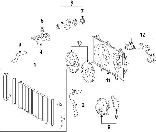 Toyota 1636128360 genuine oem factory original fan blade