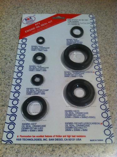 Atc 250r trx foutrax engine oil seal kit new 250r k&s