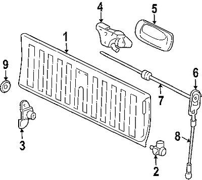 Gmc 16633065 genuine oem factory original bumper