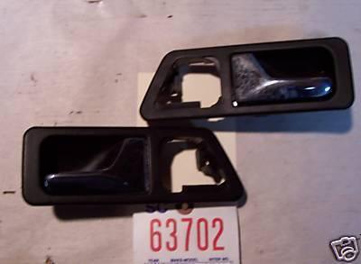 Mercedes 91 190e inner door handle black/chrome/rear 1991