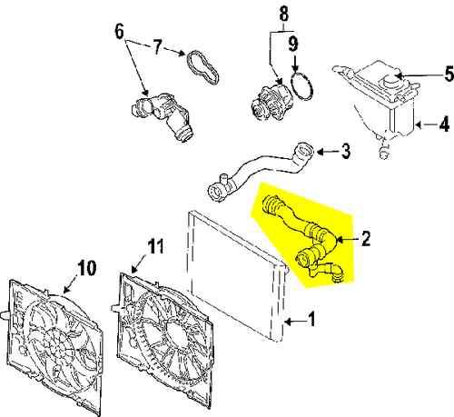 Bmw 17127546064 genuine oem factory original upper hose