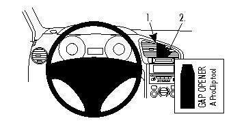 Brodit proclip - vehicle mount - peugeot 5008 (10-13) - 854439