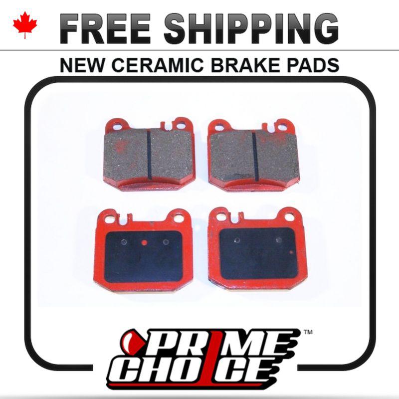 New premium complete set of rear ceramic disc brake pads with shims