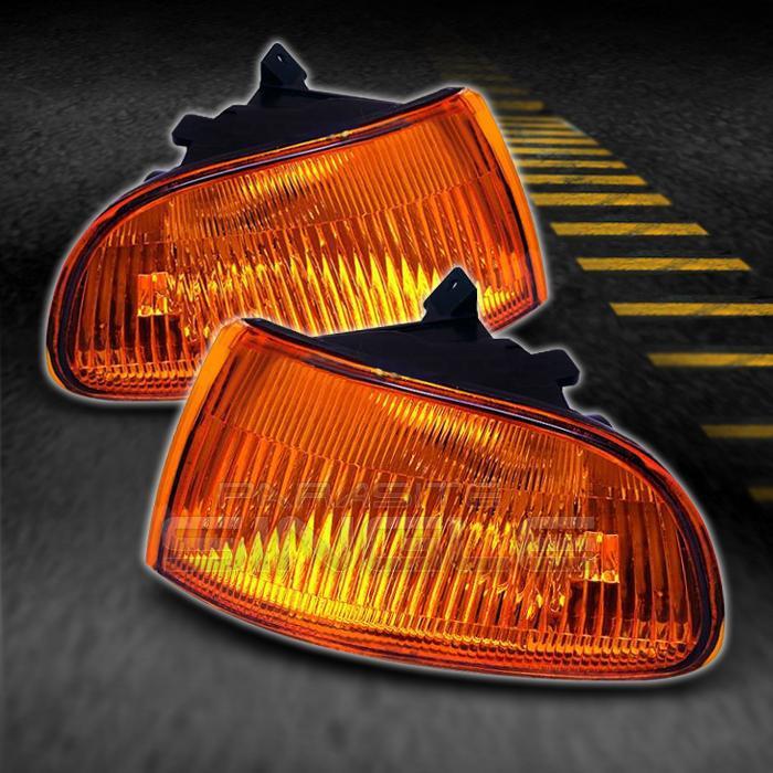 92-95 honda civic 2/3dr jdm amber corner signal parking lights left+right pair