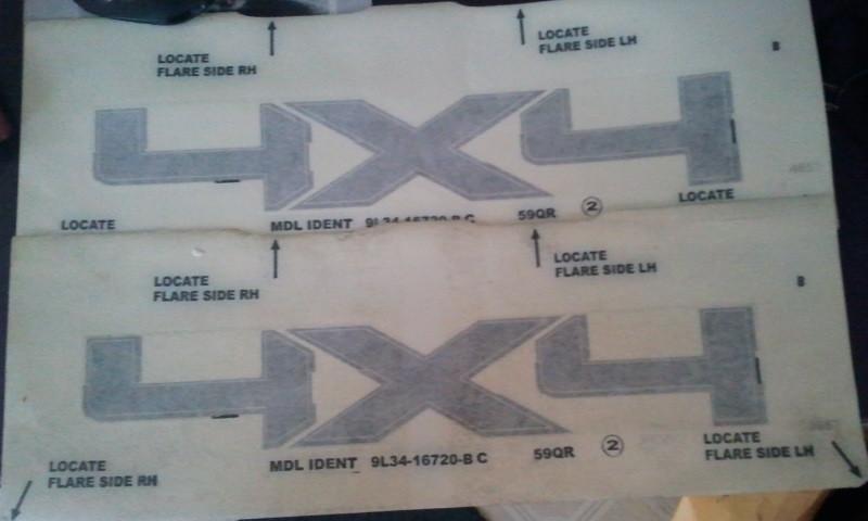 Wholesale lot 20 sets ford oem 4 x 4 truck decals