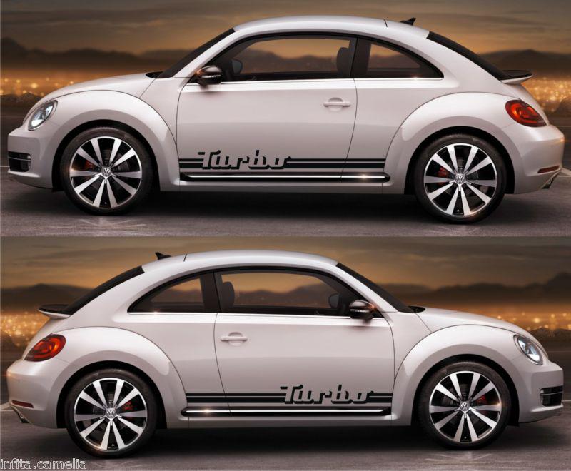 Volkswagen volks racing beetle r-line gsr turbo tsi turbo stripe kit sticker a4