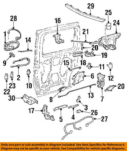 Gm oem 10347139 side loading door-lock