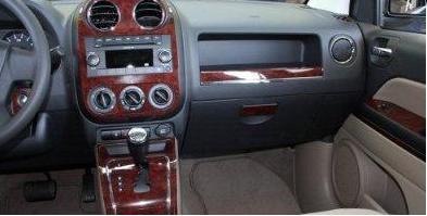 Jeep patriot interior burl wood dash trim kit set 2009 2010 2011 2012 2013 2014