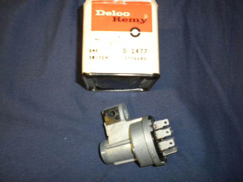 Nos delco remy 1116680  d-1477 key ignition switch new in box