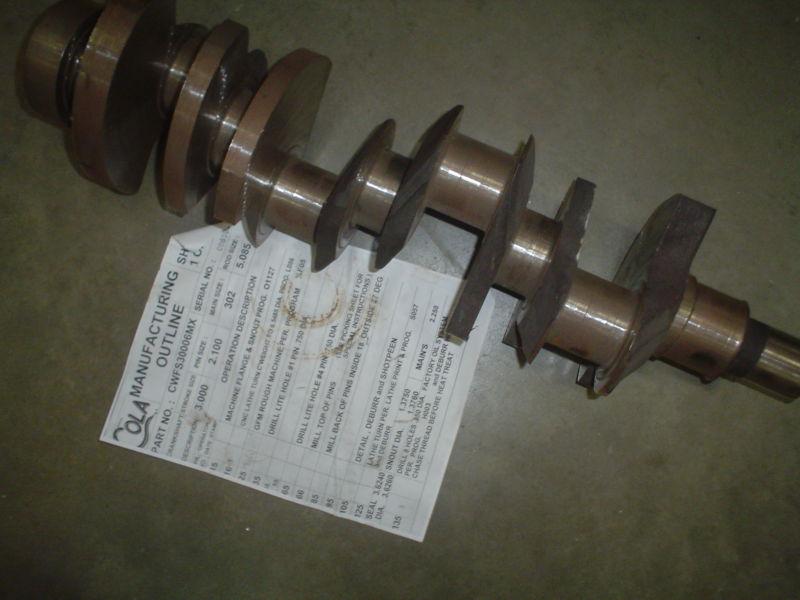 Ford 302   racing  crankshaft  new 3.00 stroke